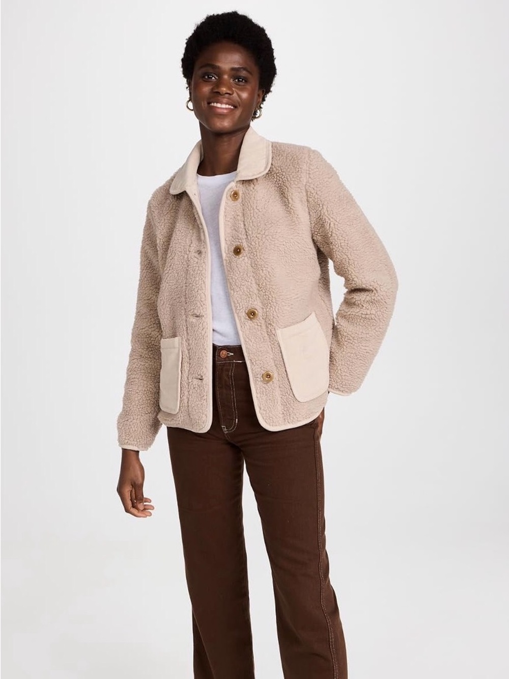 NWOT Alex Mill Teddy Sherpa Work Jacket